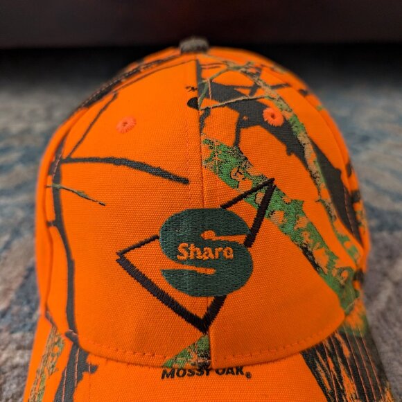 KATI Baseball Hat Unisex OS Orange Mossy Oak Flex Strap Logo Hunting Sports Cap - Picture 5 of 13